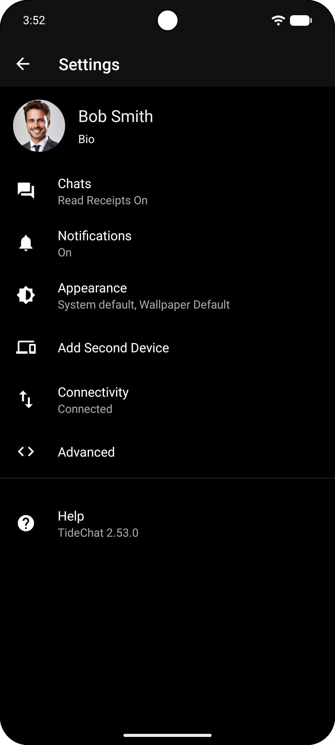 TideChat Settings